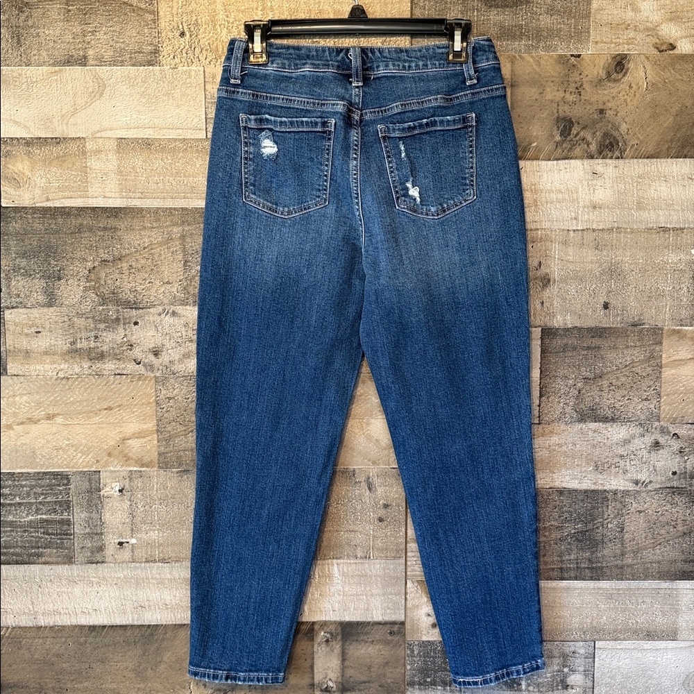 Time and Tru Mid-Rise Distressed Jeans Size 4 - Picture 3 of 16